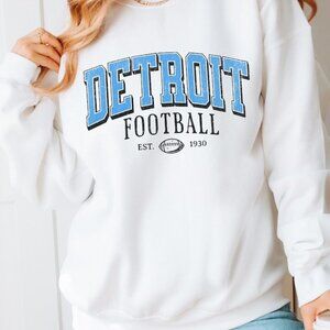 Detroit Football Sweatshirt Lions Game Day Crewneck Retro NFL Fan Gift 05